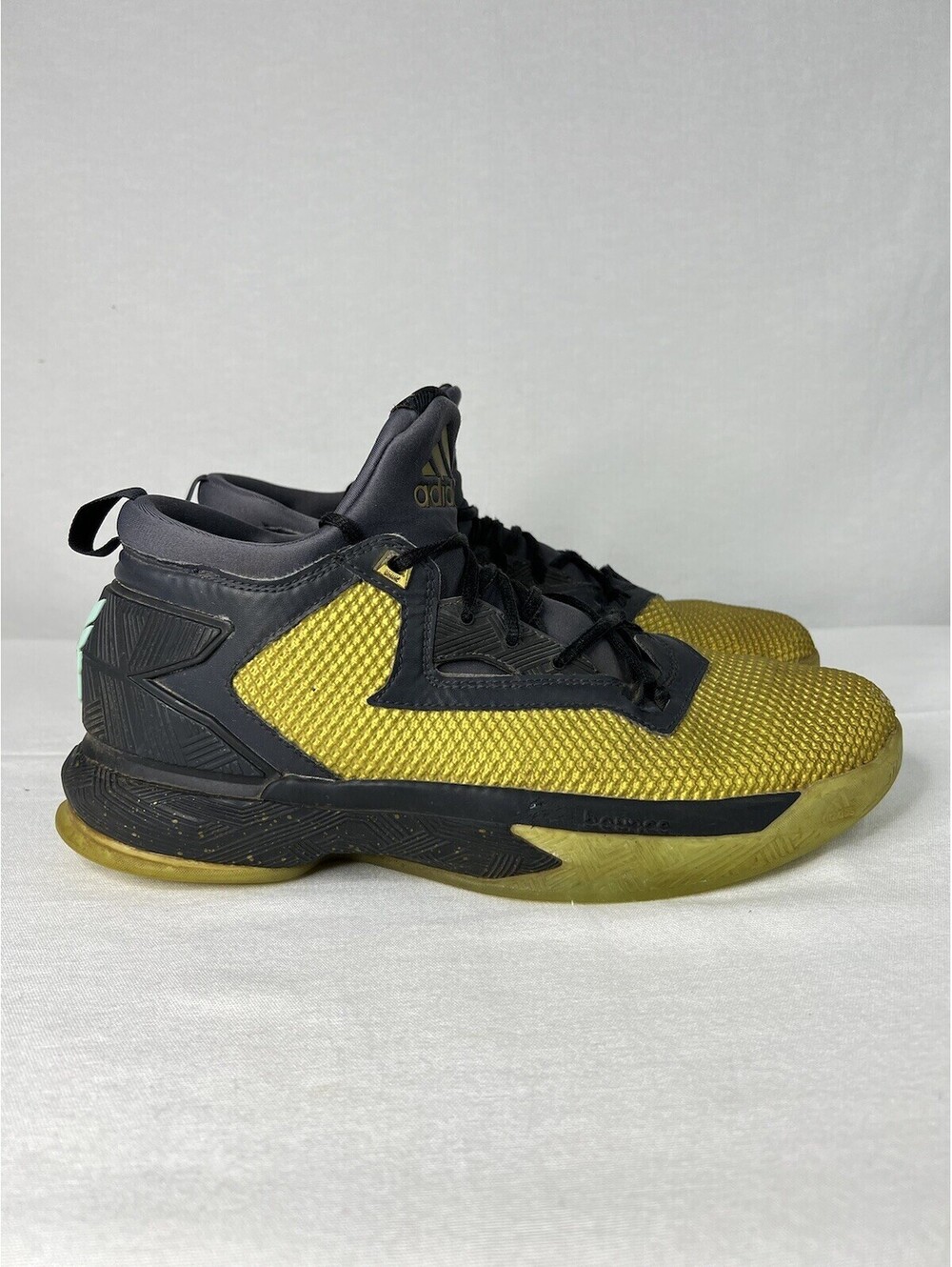 Adidas D Lillard 2 Fools Gold Men’s Shoes Size 11 B72598 Pre-Owned